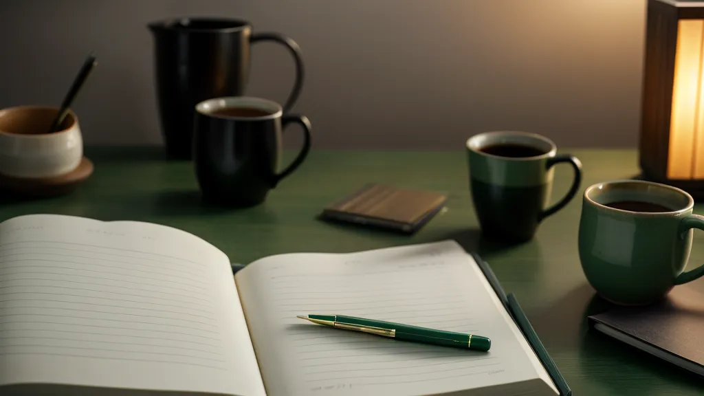 Cuaderno verde con notas sobre gestión de talento y liderazgo accidental en la agencia