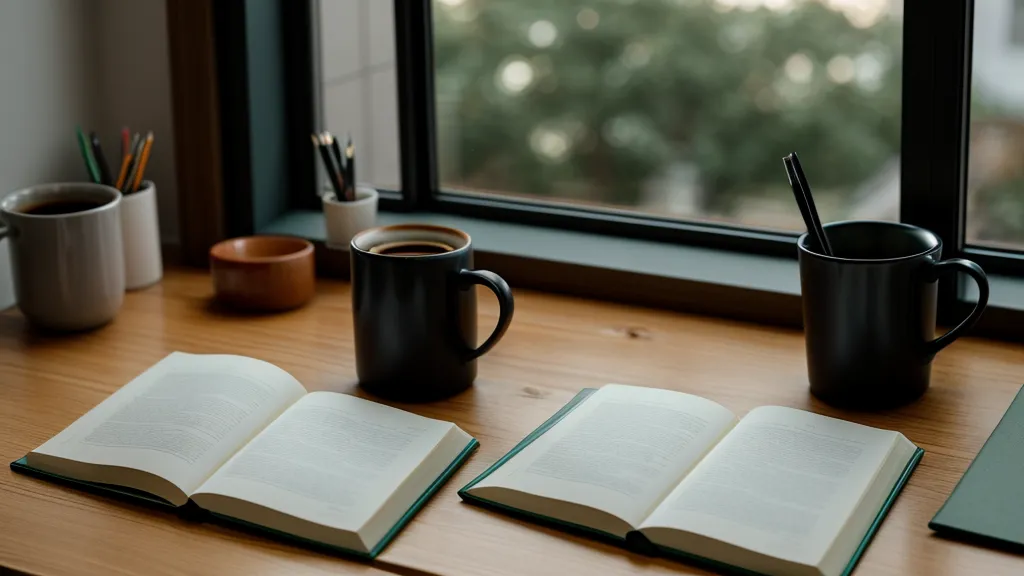 Cuaderno verde de tapa dura donde se anotan conversaciones de mentoría accidental sobre gestión de talento
