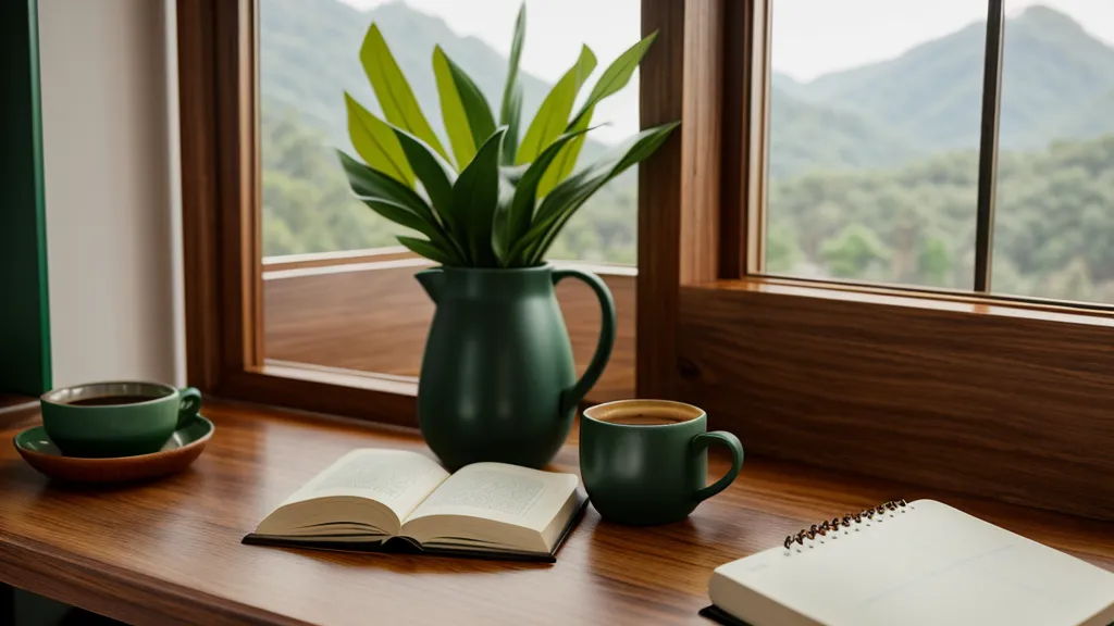Bolígrafo sobre un cuaderno verde, símbolo de la mentoría accidental y la seguridad psicológica en el trabajo creativo