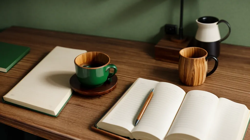 Detalle de un cuaderno verde usado, con habilidades blandas anotadas a mano, y un bolígrafo enganchado.