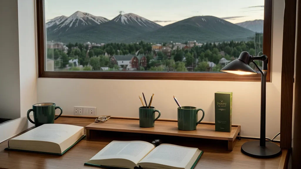 Cuaderno verde de notas sobre gestión de talento y motivación laboral en una agencia creativa
