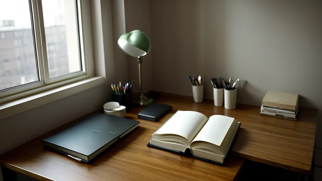 Cuaderno verde de tapa dura donde una mentora accidental en recursos humanos anota conversaciones de bienestar laboral