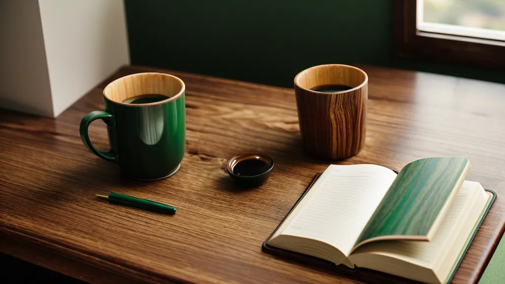 Cuaderno verde con notas de una reunión uno a uno sobre gestión del desempeño